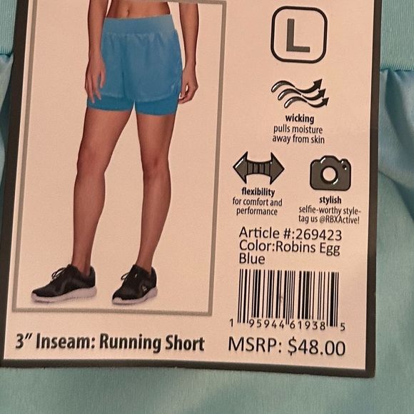 RBX Athletic Shorts. Lined. - Picture 3 of 3